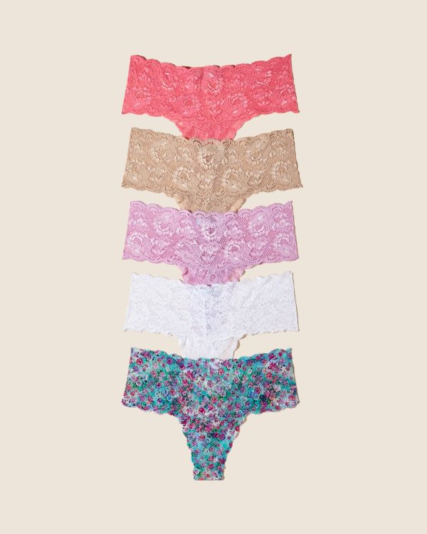 Pack De 5 Tangas Comfie For Cheap