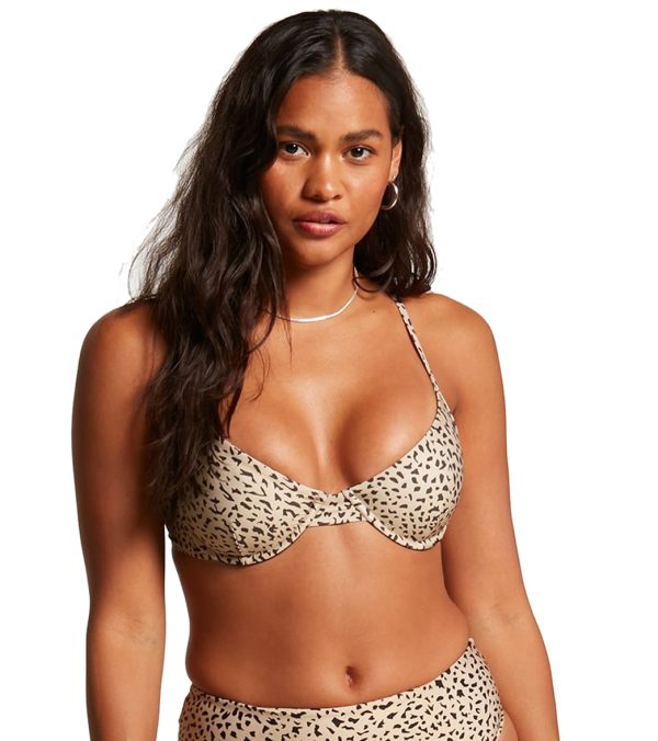 Volcom Women s Ur An Animal Underwire Bikini Top Online Sale