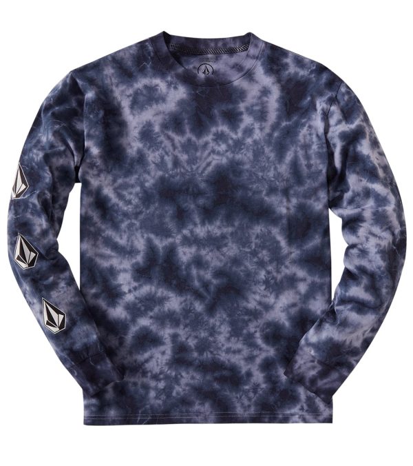 Volcom Men s Iconic Stone Tie Dye Long Sleeve Tee Online now - Image 5