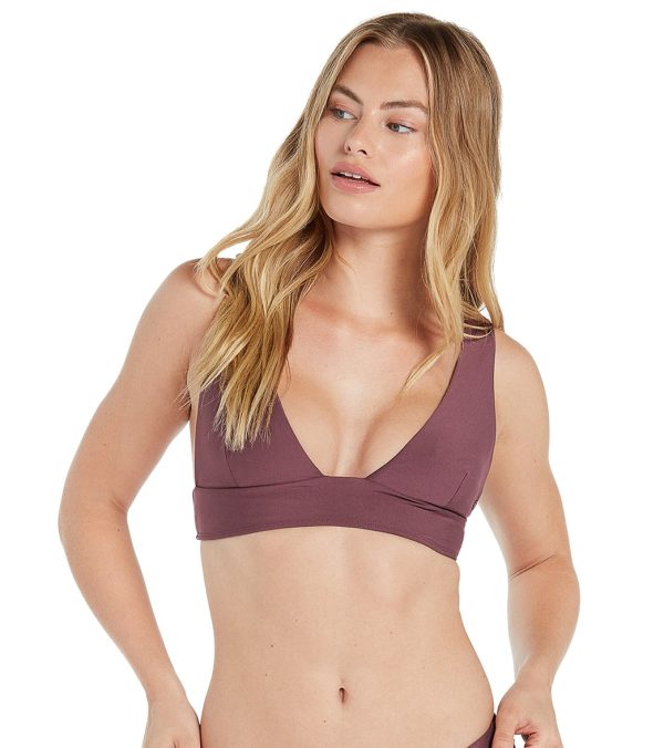 Volcom Women s Simply Seamless Halter Bikini Top For Cheap - Image 5