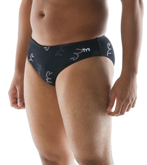 TYR Men s Cascading TYR Print Racer Brief Swimsuit Online Hot Sale - Image 4