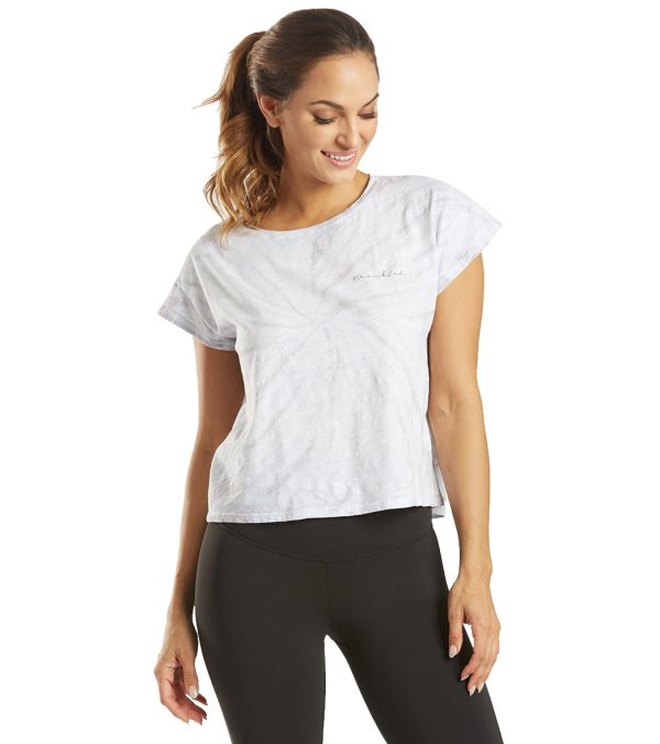 Good hYOUman Claire Thankful Cursive Short Sleeve Tee on Sale