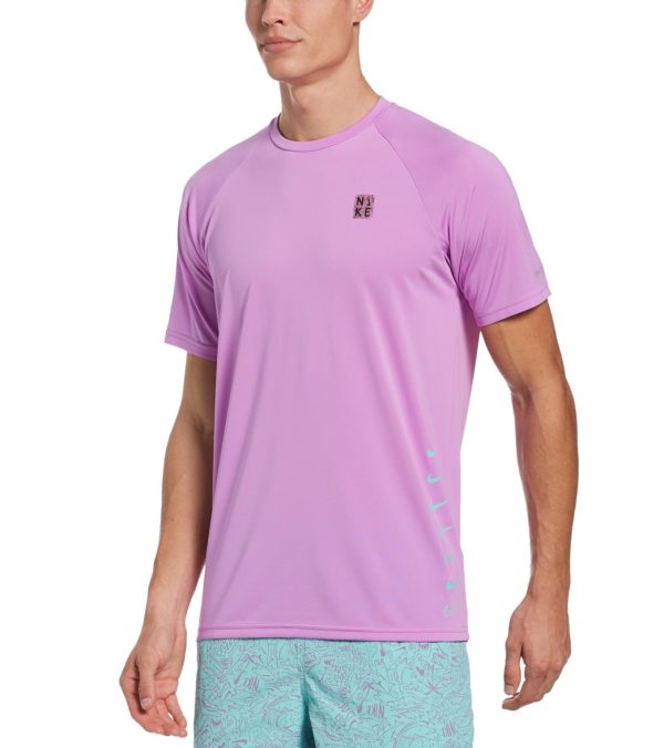 Nike Men s Multi Swoosh Short Sleeve Hydro Rashguard Cheap