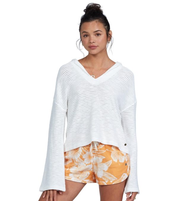 Roxy Women s Bonfire Bell Sleeve Crop Sweater Supply