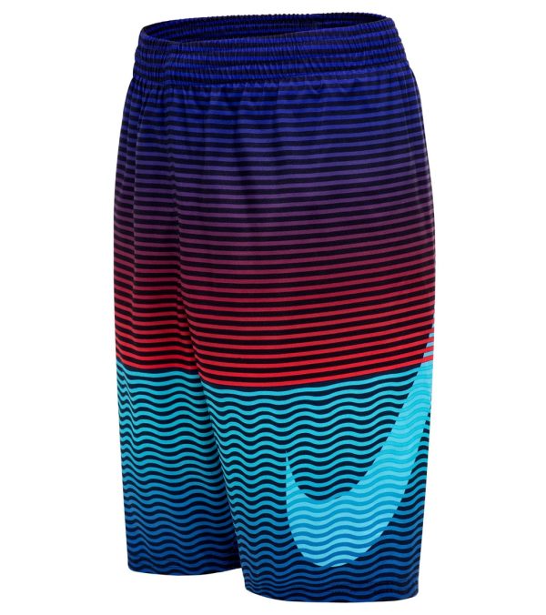 Nike Boys  Horizon Stripe Breaker 8  Volley Swim Trunk (Big Kid) Fashion