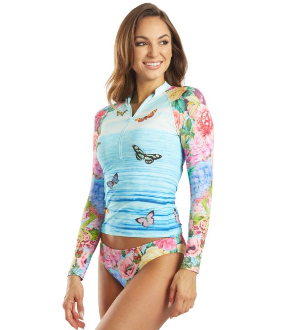 Johnny Was Women s Costa Azul Long Sleeve Surf Shirt Fashion - Image 5