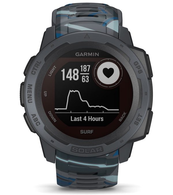 Garmin Instinct Solar Surf Edition GPS Smartwatch Fashion