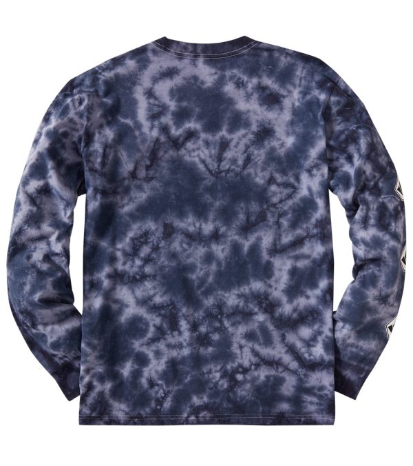 Volcom Men s Iconic Stone Tie Dye Long Sleeve Tee Online now - Image 2