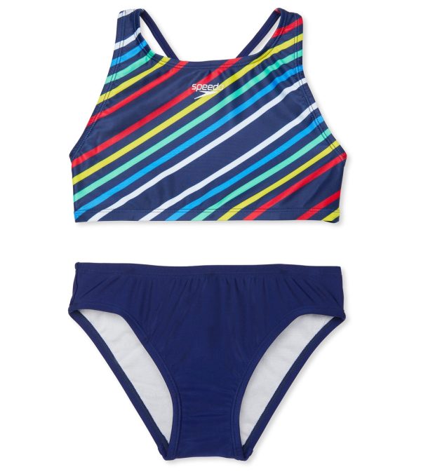 Speedo Girls  Strappy Two Piece Bikini Set (Big Kid) Supply