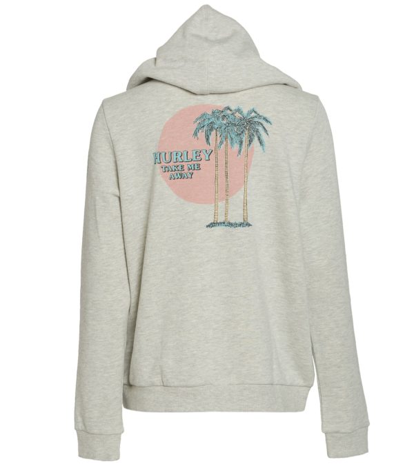 Hurley Tres Palms Zip Fleece Hoodie Online Sale - Image 2