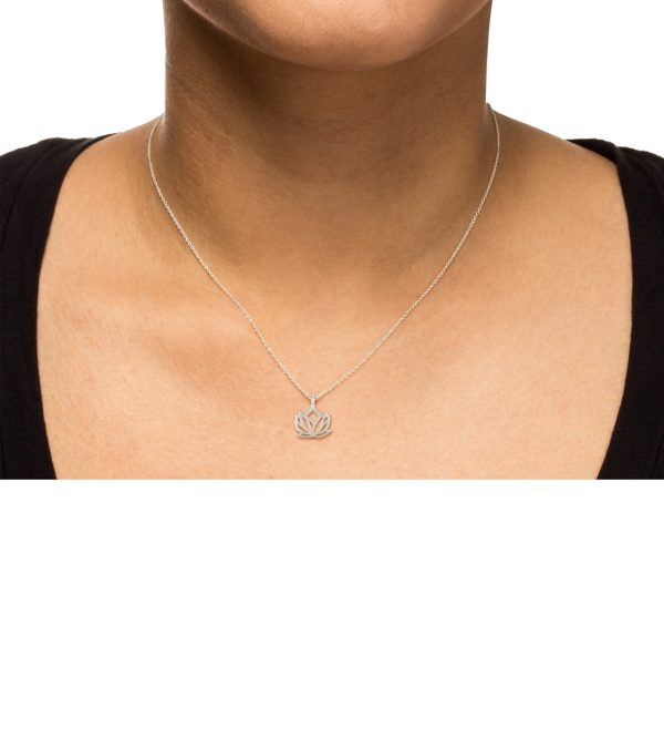 Dogeared New Beginnings Rising Lotus Necklace Online - Image 3