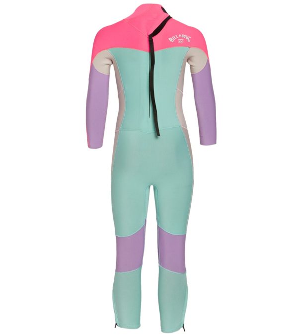 Billabong Girls  3 2mm Furn Synergy Back Zip Long Sleeve Full Wetsuit Fashion - Image 2