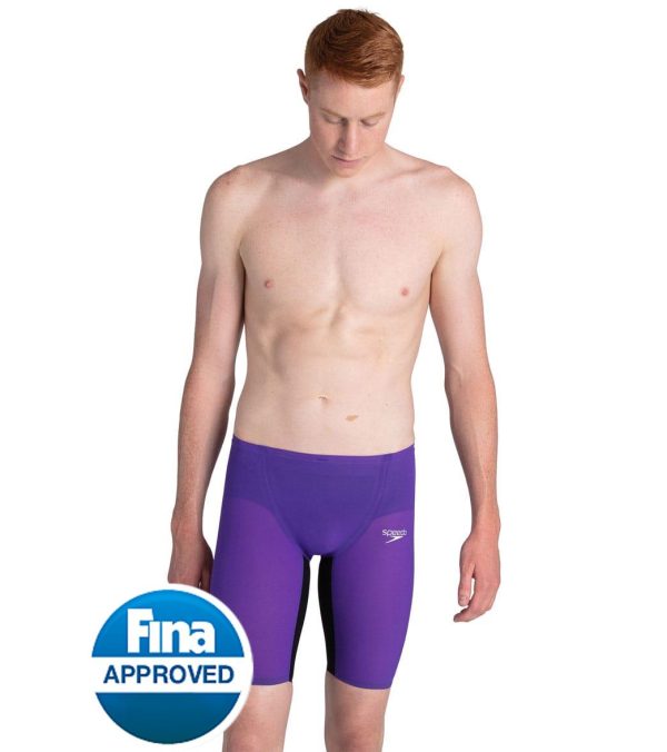 Speedo Men s Fastskin LZR Pure Valor Jammer Tech Suit Swimsuit on Sale - Image 4