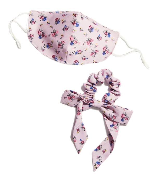 Free People Floral Mask and Scrunchie Set Discount