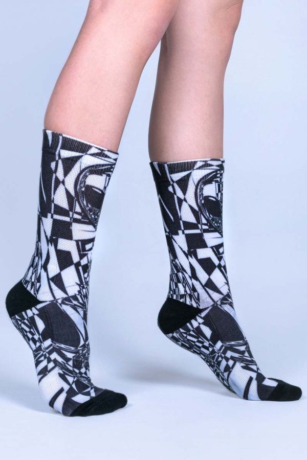 Black Alien Novelty Crew Socks For Discount - Image 2