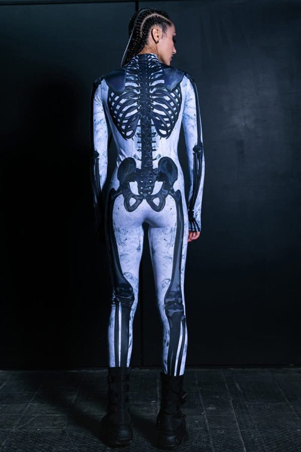 Black Skeleton Costume Fashion - Image 4