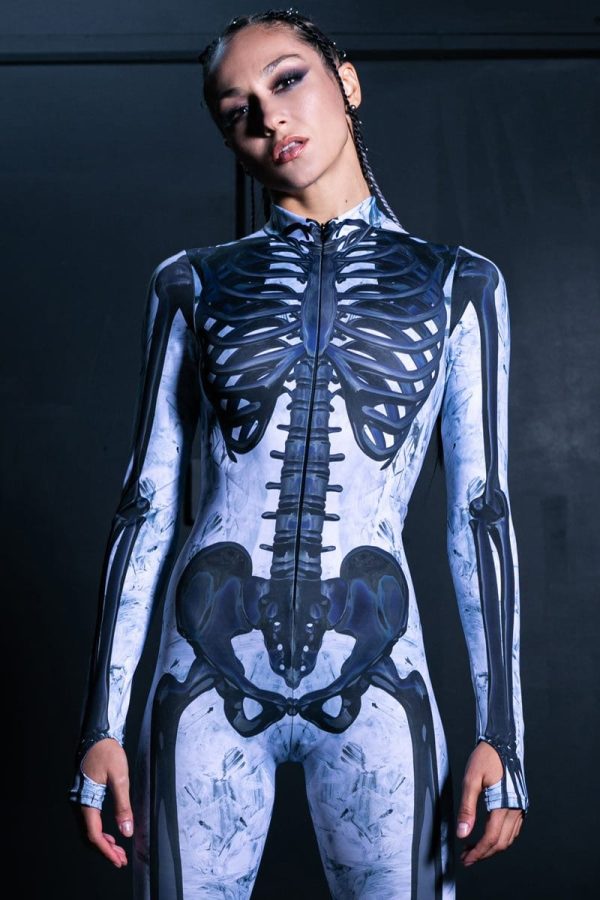 Black Skeleton Costume Fashion - Image 3