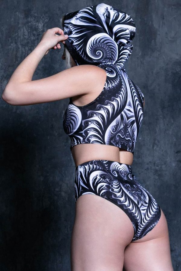 Black Trip Rave 2 Piece Set Fashion - Image 2