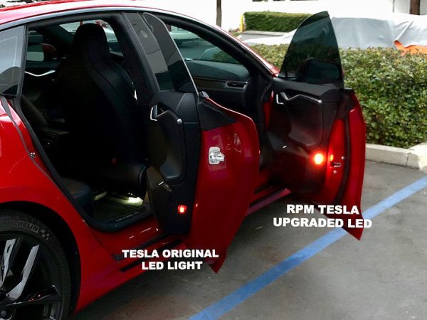 Model S & X - Red Door LED Lights Fashion - Image 2