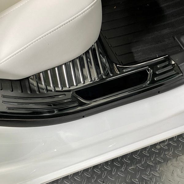 Model 3 Back Door Sill Protection Kit (2 piece) - Stainless Steel Online Hot Sale